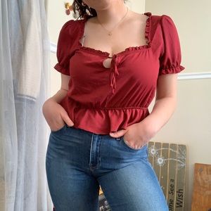 red urban outfitters top